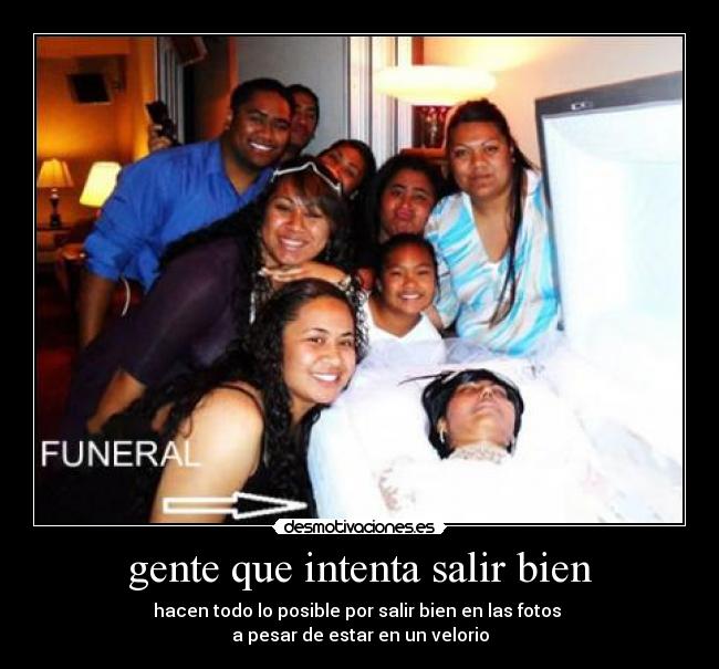 gente que intenta salir bien -