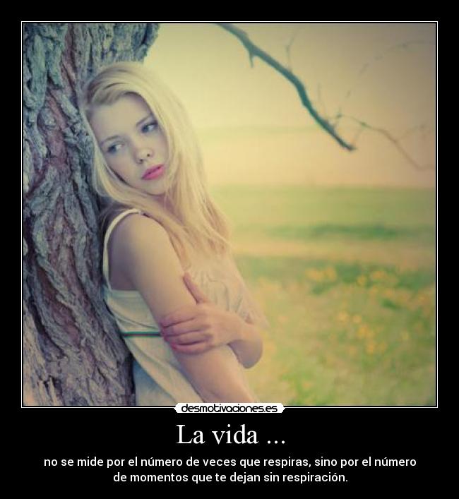 La vida ... -