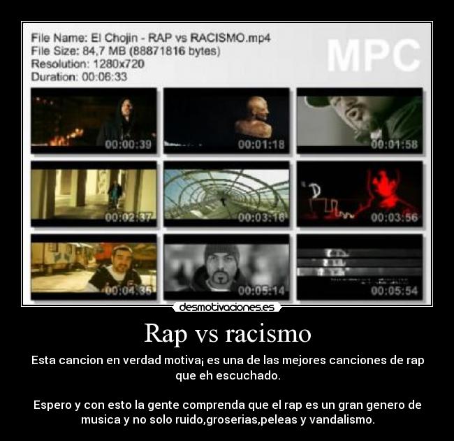 carteles rap contra racismo chojin lirico santo langi kase nach locus ose nerviozzo sho desmotivaciones