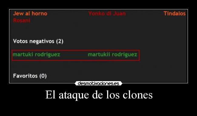 El ataque de los clones - 
