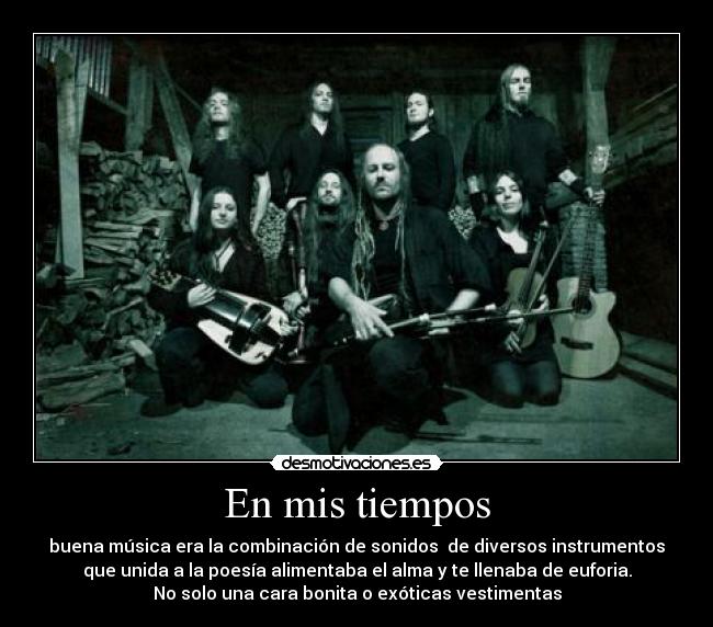 carteles musica como antes adoro metal desmotivaciones