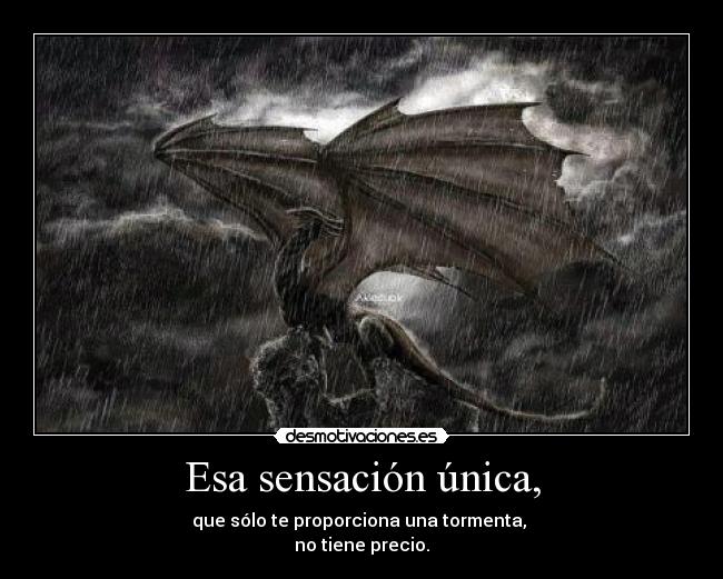 Esa sensación única, - 