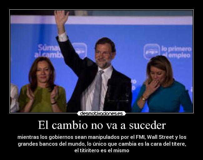 El cambio no va a suceder - 