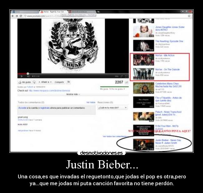 carteles justin bieber invasor desmotivaciones