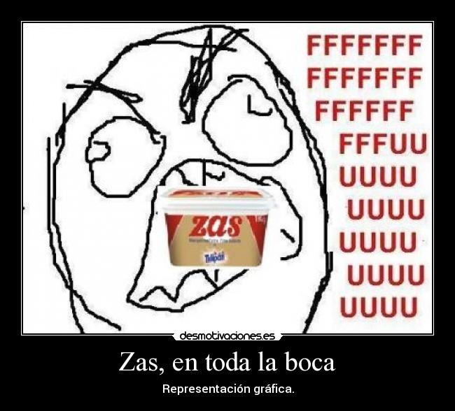 Zas, en toda la boca - Representación gráfica.