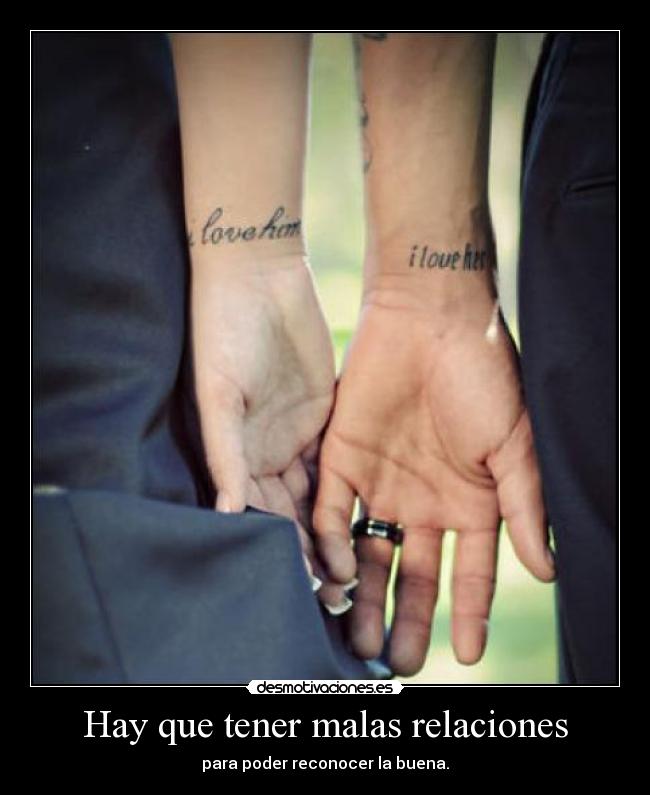 Hay que tener malas relaciones - 