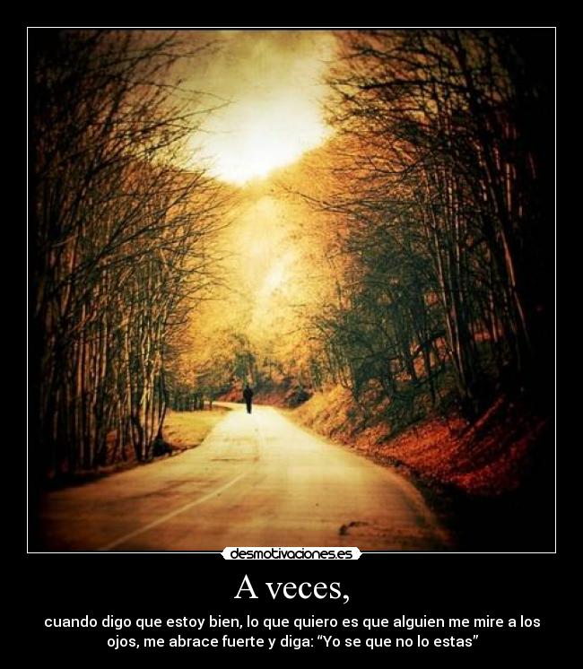 A veces, - 