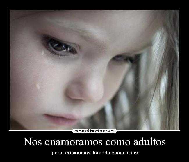 Nos enamoramos como adultos -