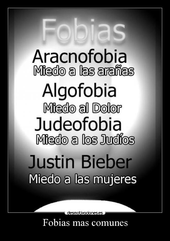 Fobias mas comunes - 