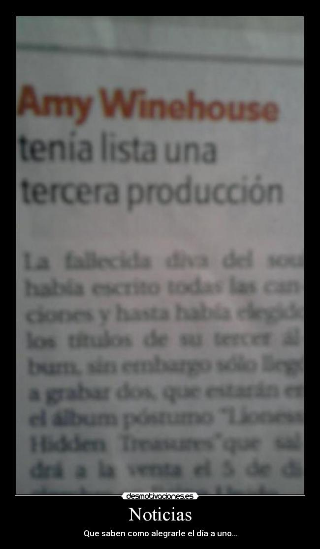 Noticias - Que saben como alegrarle el día a uno...