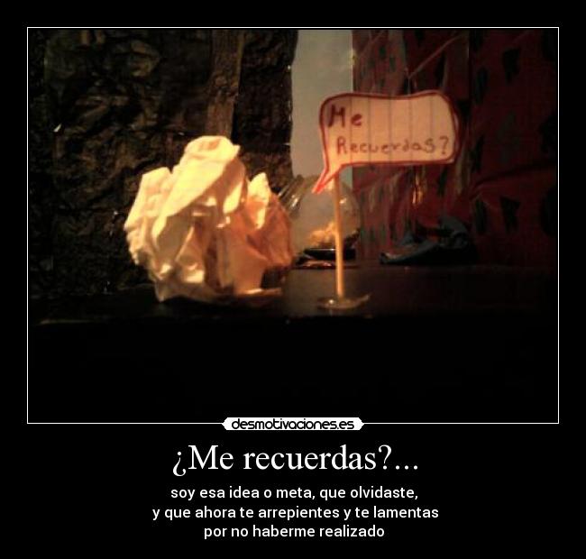 ¿Me recuerdas?... - 