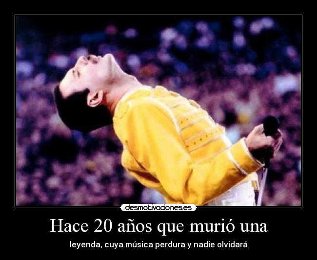 Hace 20 años que murió una - leyenda, cuya música perdura y nadie olvidará