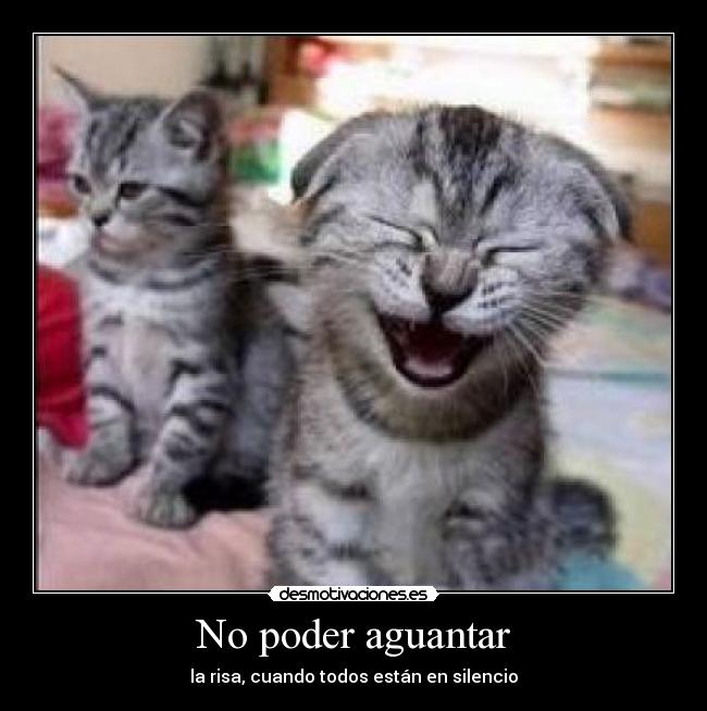 No poder aguantar - la risa, cuando todos están en silencio