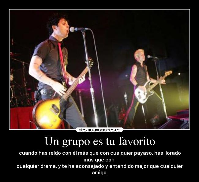 Un grupo es tu favorito -