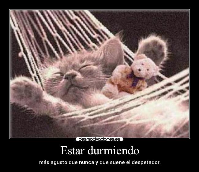 Estar durmiendo - 