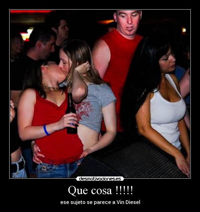 Que cosa !!!!! - ese sujeto se parece a Vin Diesel