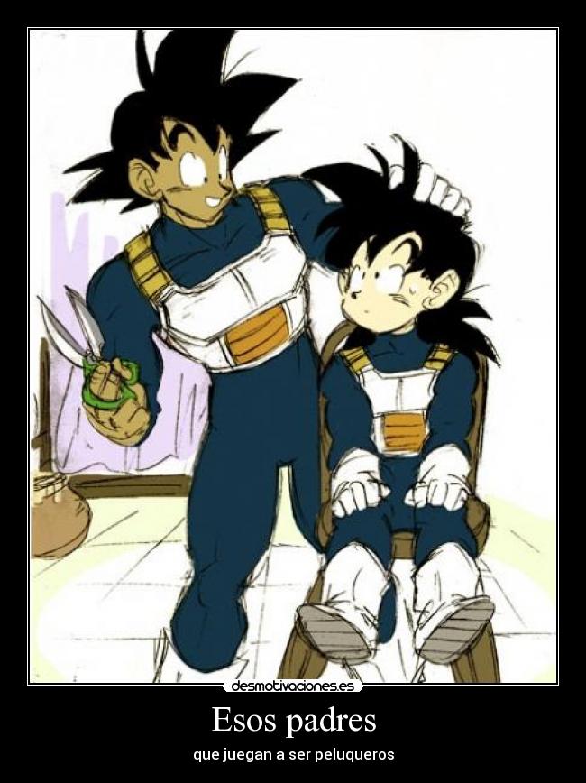 Esos padres - que juegan a ser peluqueros