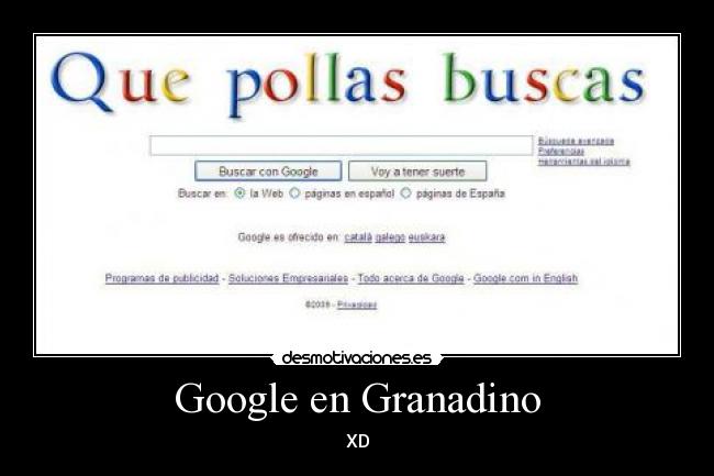 Google en Granadino - XD