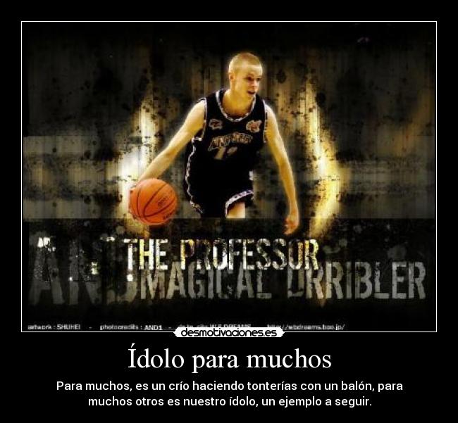 carteles and1 streetball baloncesto basket grayson boucher the professor desmotivaciones