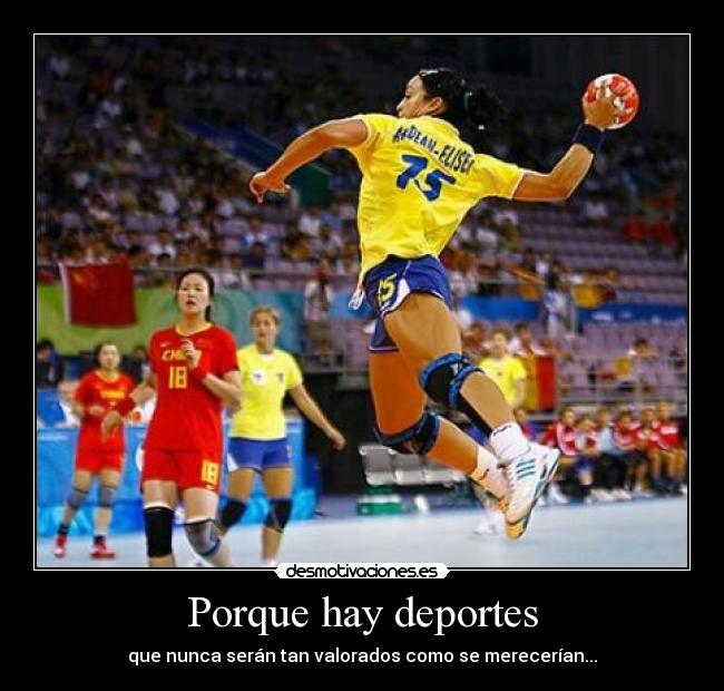 Porque hay deportes - que nunca serán tan valorados como se merecerían...