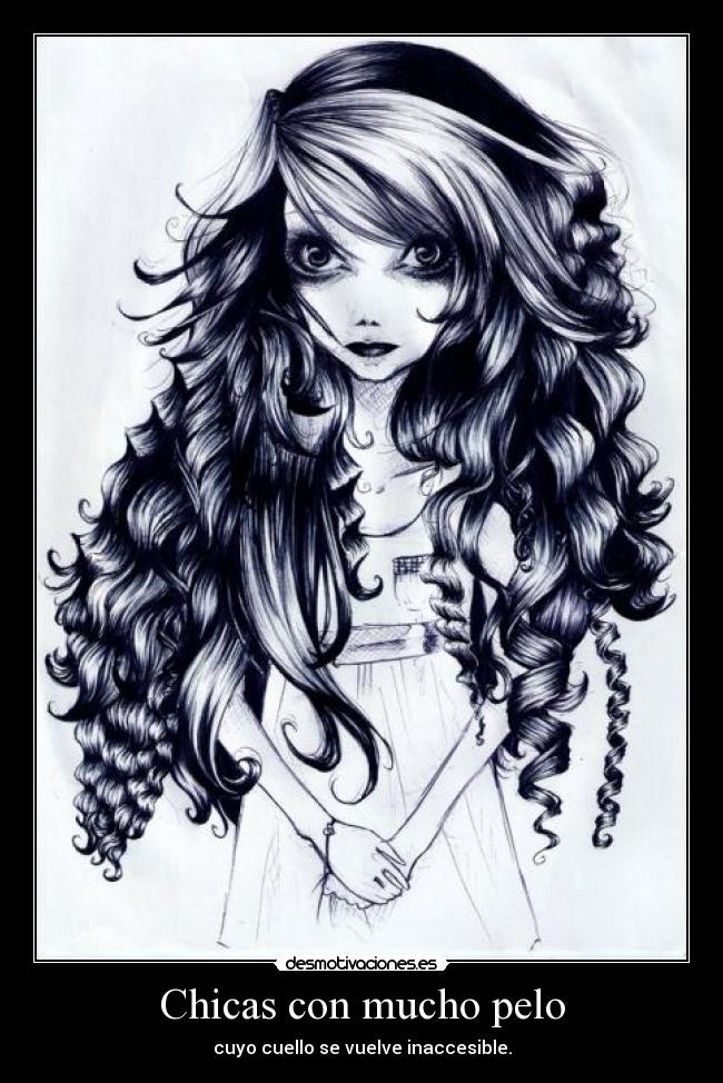 Chicas con mucho pelo -