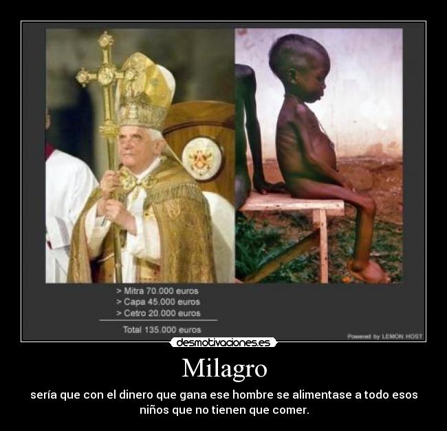 carteles milagro seria que hubiese comida desmotivaciones