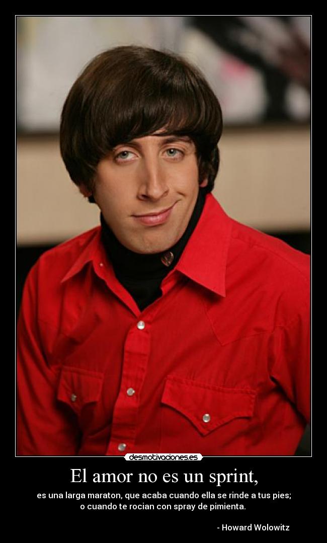 El amor no es un sprint, -