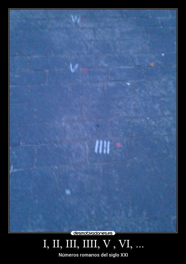 I, II, III, IIII, V , VI, ... - Números romanos del siglo XXI