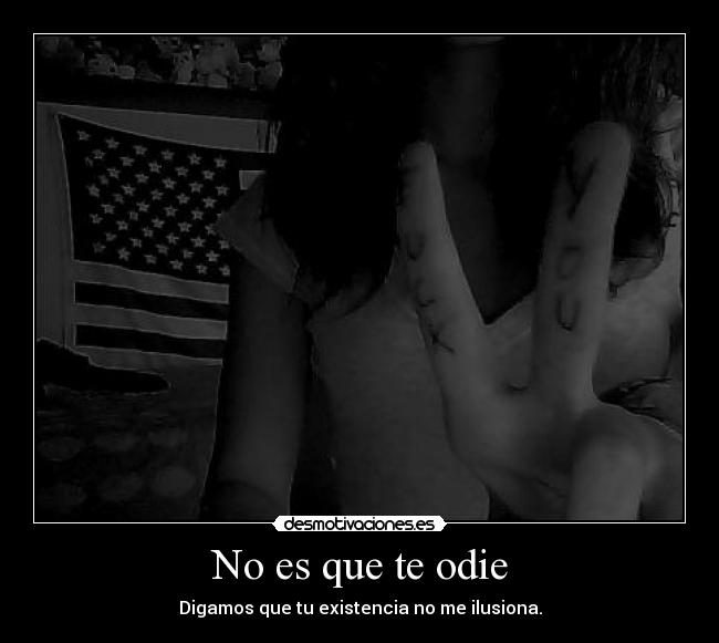 No es que te odie - 