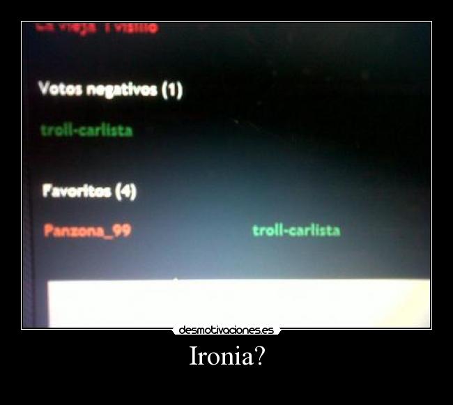 Ironia? - 