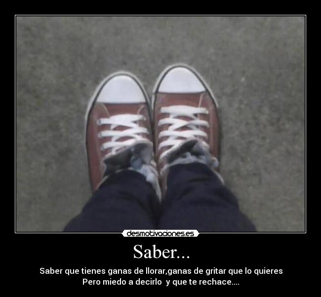 Saber... -