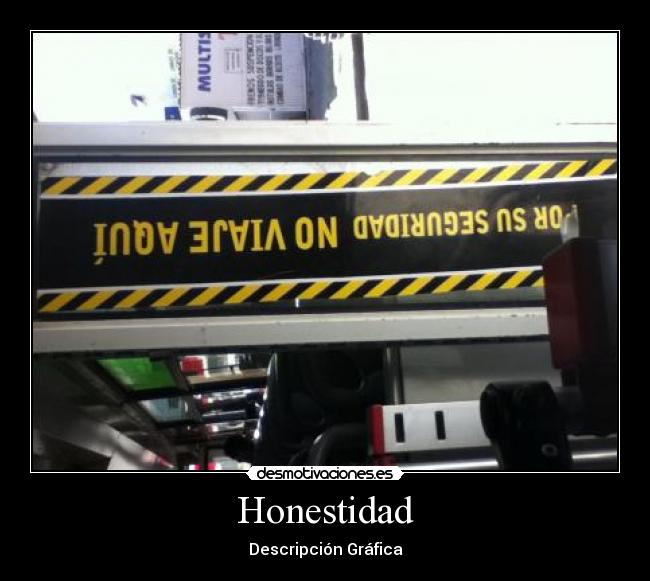 Honestidad - Descripción Gráfica