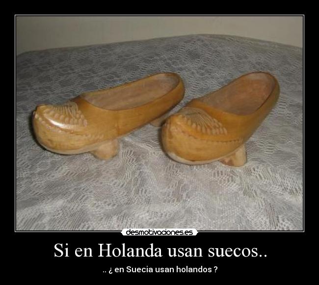 Si en Holanda usan suecos.. - .. ¿ en Suecia usan holandos ?