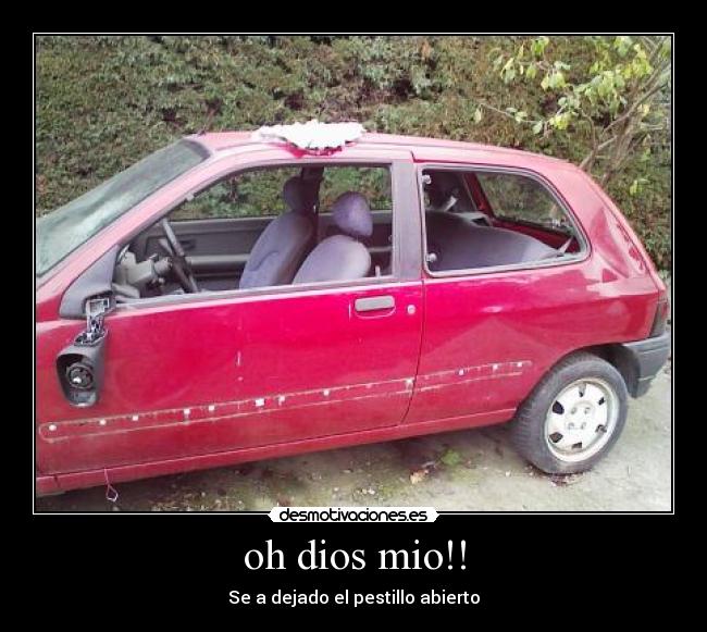 oh dios mio!! - Se a dejado el pestillo abierto