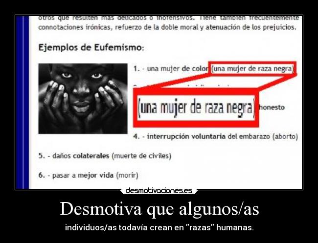 Desmotiva que algunos/as -