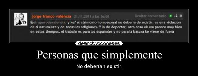 Personas que simplemente - 