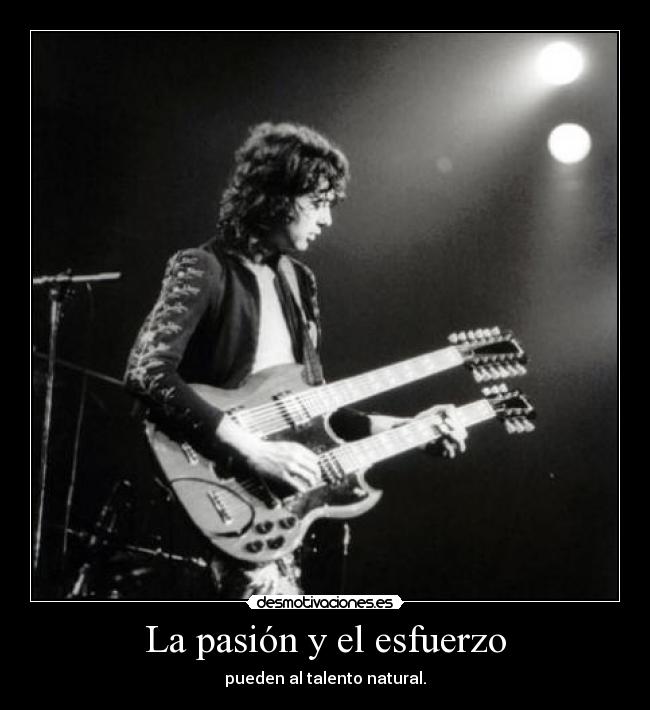 carteles tenyearsgone jimmy page tocando directo desmotivaciones