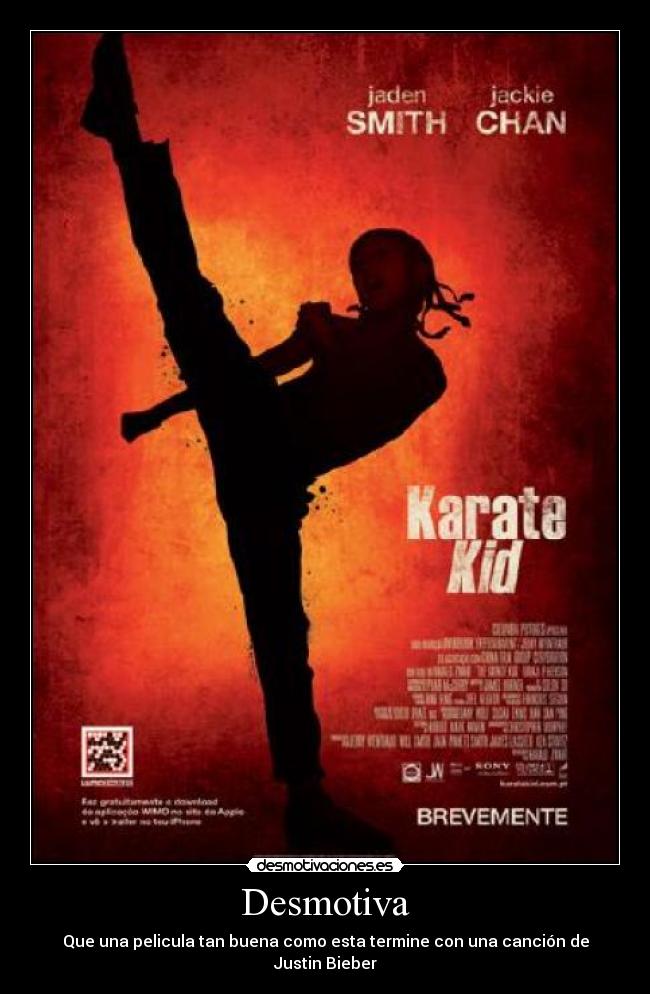 Desmotiva - Que una pelicula tan buena como esta termine con una canción de Justin Bieber