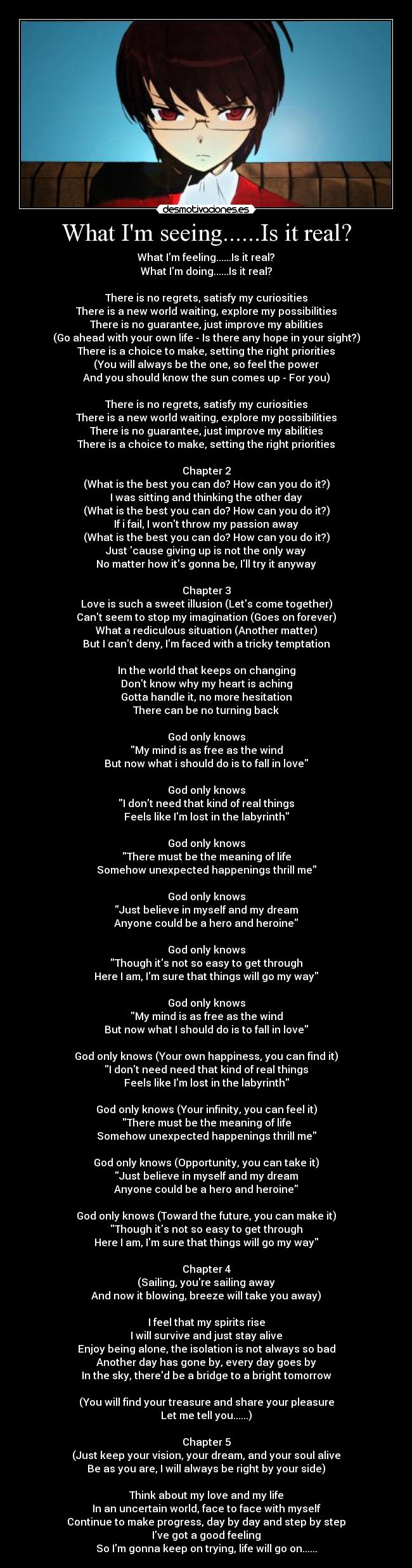 carteles kami nomi shiru sekai elisa buena musica desmotivaciones