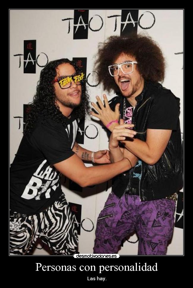 Personas con personalidad -