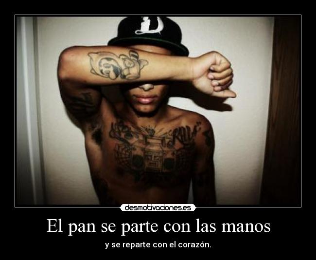 El pan se parte con las manos -