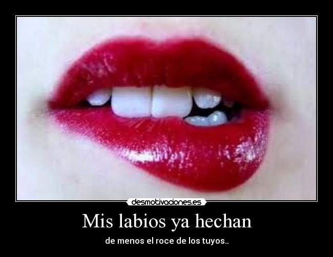 Mis labios ya hechan - 