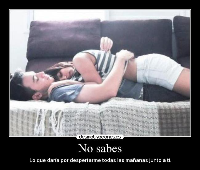 No sabes - 