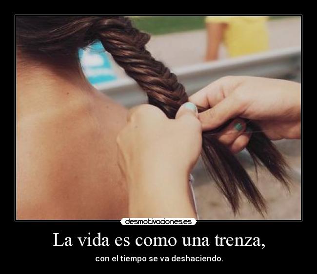 carteles vida pensamientos trenza desmotivaciones