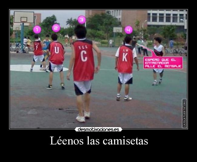 Léenos las camisetas -