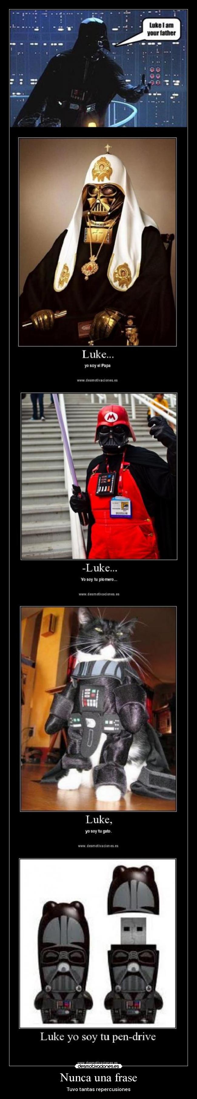 carteles luke soy padre desmotivaciones