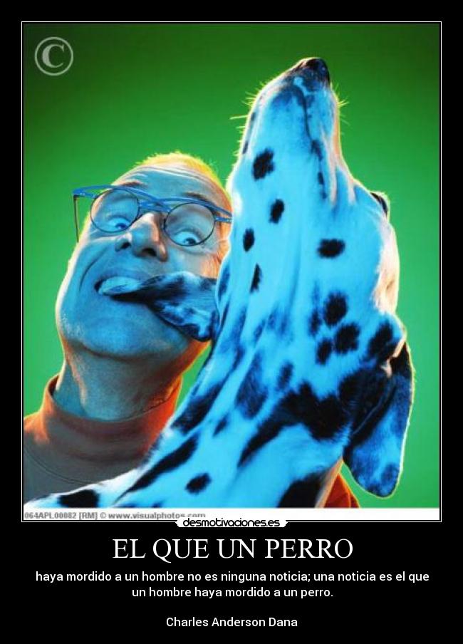 carteles hombre muerde perro desmotivaciones