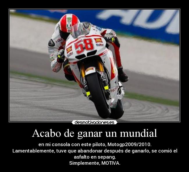 Acabo de ganar un mundial - 