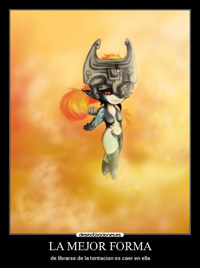 LA MEJOR FORMA - de librarse de la tentacion es caer en ella