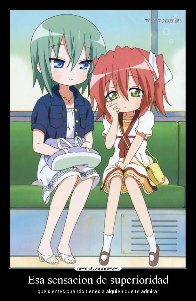 Esa sensacion de superioridad -